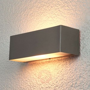 Prostokątna lampa ścienna Alicja na zewnątrz