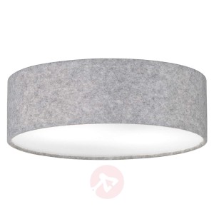 Szara filcowa lampa sufitowa Balder