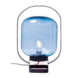 KARE Jowisz Retro lampa stołowa, niebiesko-czarna