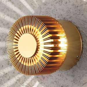 Zewn. lampa ścienna LED MONZA, brązowa
