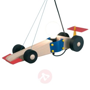 Drewn.lampa wisząca AUTO RAJDOWE do pokoju dziec.