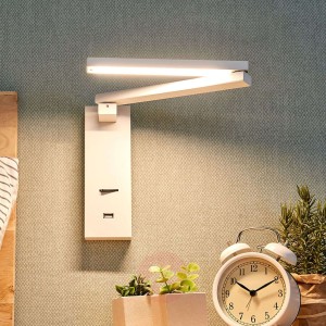 Kinkiet LED Salloa z przełącznikiem