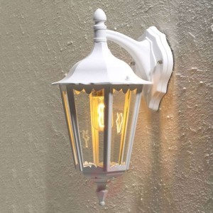 Kinkiet zewnętrzny Firenze, wiszący, 48 cm, biały