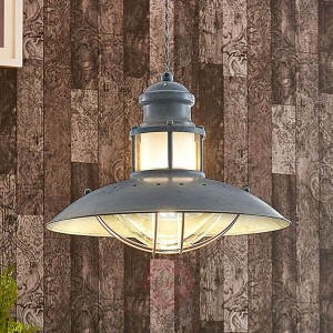 Lampa wisząca Luisanne industrialna, szara