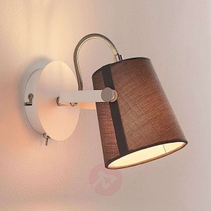 Levi – 1-punktowy reflektor z tkaniny, szary