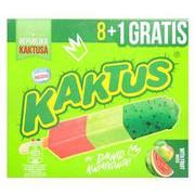 Kaktus - Sorbet arbuzowy i sorbet jabłkowy z zieloną polewą