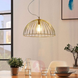 Lampa wisząca w kształcie klatki Deria, 1-punktowa