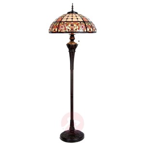 Luksusowa lampa stojąca Lindsay w stylu Tiffany