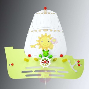 Lampa ścienna Żaba w kształcie żaglowca
