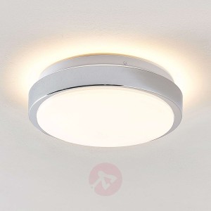 Lindby Camille lampa sufitowa LED Ø26cm chrom
