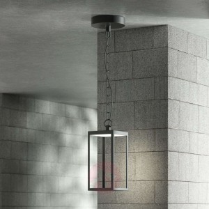 Lampa wisząca zewnętrzna LED Cube, szkło, 26 cm