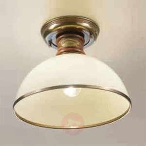 Szklana lampa sufitowa Libeccio kość słoniowa