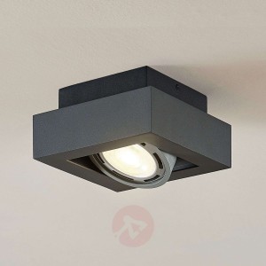 Spot sufitowy LED Ronka, GU10, 1-pkt., ciemnoszary