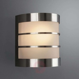 Zewnętrzna lampa ścienna CALGARY stal szlachetna
