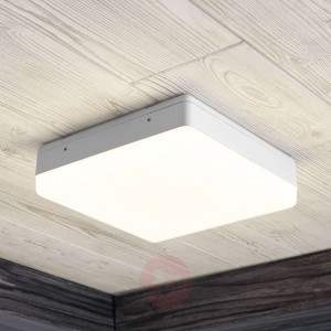 Lampa sufitowa LED Thilo, biała, 24 cm