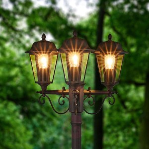 Elegancka lampa uliczna LAMINA, 3-pkt.
