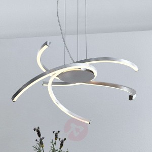 Lindby Katris lampa wisząca LED, 58 cm, aluminium