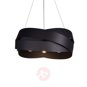 Lampa wisząca Tornado w eleganckim czarnym kolorze