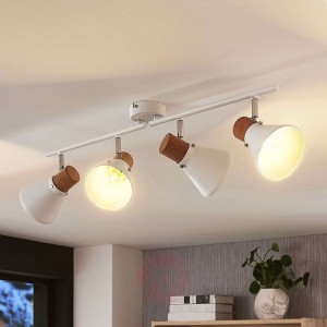 4-punktowy spot sufitowy Silva z korkową dekoracją