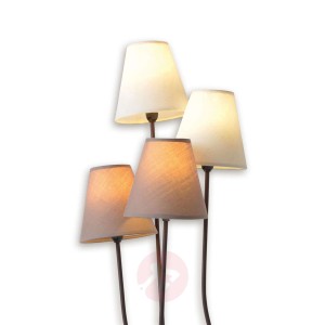Twiddle - lampa stojąca z czterema abażurami