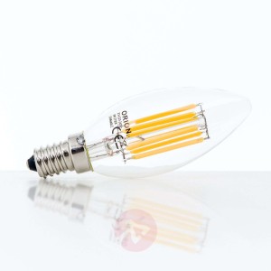 Żarówka świeca LED E14 2W filament 827 ściemniana