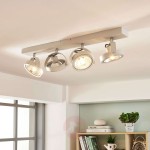 Podłużna lampa sufitowa LED Lieven, 4-punktowa