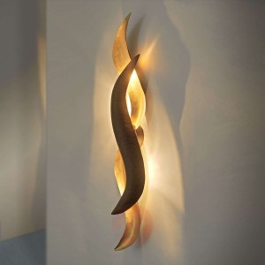 Błyszcząca designerska lampa ścienna Corallo