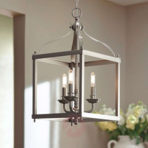 3-punktowa lampa wisząca Larkin, nikiel