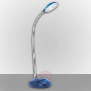 Lampa biurkowa LED TIMMI, niebieska