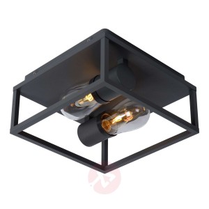 Lampa sufitowa Carlyn łazienka 2-punktowa czarna
