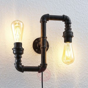 Lampa ścienna Josip w stylu industrialnym, Up&Down