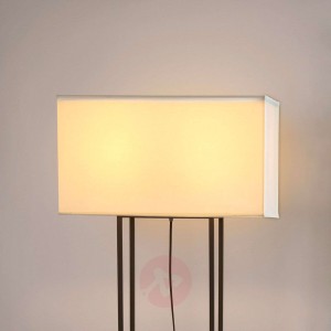 Prostoliniowa tekstylna lampa stojąca Vesper