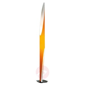 Kunsztowna lampa stojąca Shakti pomarańczowa