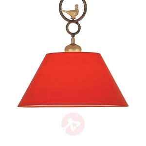 Dekoracyjna lampa wisząca PROVENCE CHALET czerwona