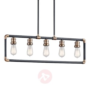 5-punktowa lampa wisząca Imahn, vintage