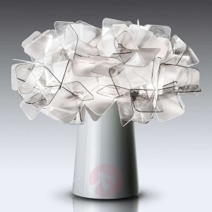 Slamp Clizia - designerska lampa stołowa szary dym