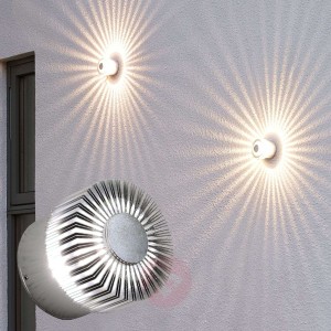 Efektowna zewnętrzna lampa ścienna LED Monza