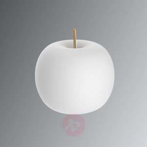 Szklana designerska lampa stołowa LED Kushi, 33 cm