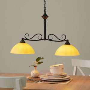 Lampa wisząca belka Allemagne ze szkła, 2-punktowa