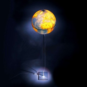 Lampa podłogowa Globe Earth kula ziemska, 180 cm