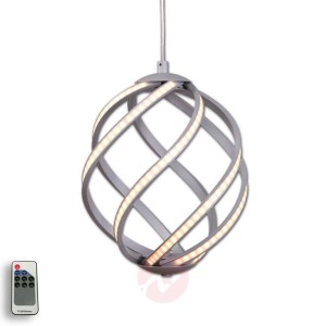 Elegancka lampa wisząca LED Twist aluminium Ø 22cm