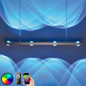 Fascynująca lampa wisząca LED Fisheye z pilotem