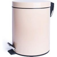 Kosz na śmieci z pokrywką i pedałem Complete Cream 5 L