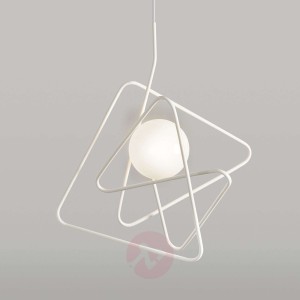 Designerska lampa wisząca Inciucio, biała