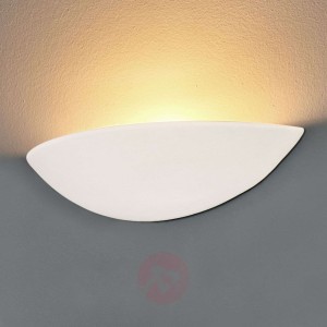 Gipsowa lampa LED ścienna PALE, do malowania