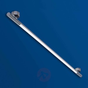 Wąska lampa sufitowa NELAS 14 W, satyn. osłona