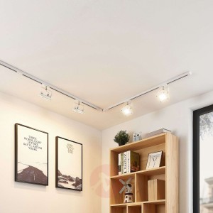 1-fazowy system szynowy LED Linsey, 4pkt., biały