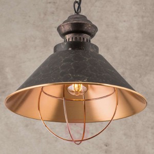 Rustykalna lampa wisząca Shanta, 1-punktowa