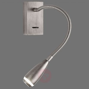 Kinkiet LED Clik, przełącznik, nikiel matowy