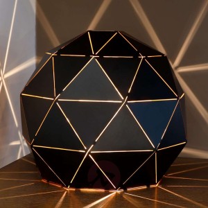 Otona – lampa stołowa z czarnego metalu